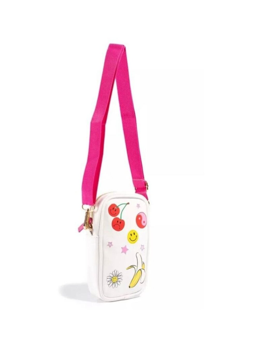 SKINNYDIP Danni fun fruits women's girls mini phone crossbody bag in WHITE